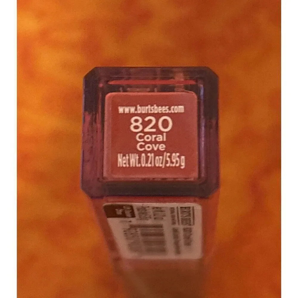 Burt's Bees‎ 820 Coral Cove Lipstick Net Wt 0.21oz 5.95g New